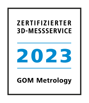 Zertifizierter 3-D Messservice GOM Metrology